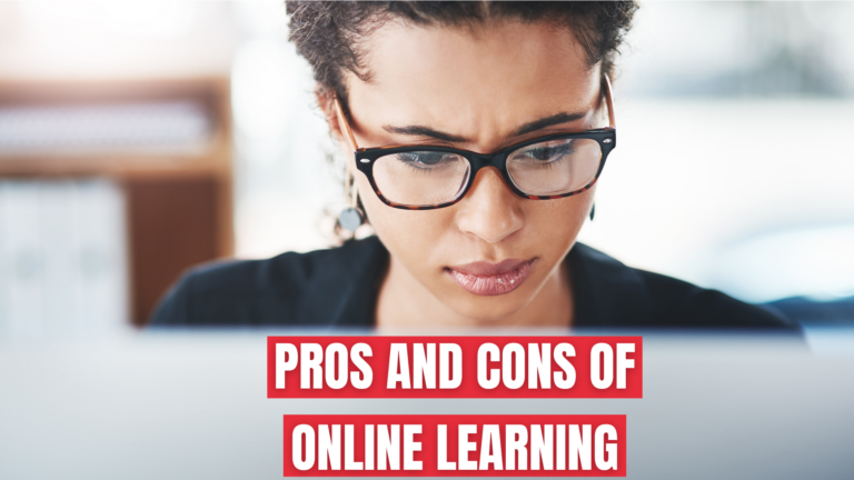 PROS AND CONS OF ONLINE LEARNING WEB