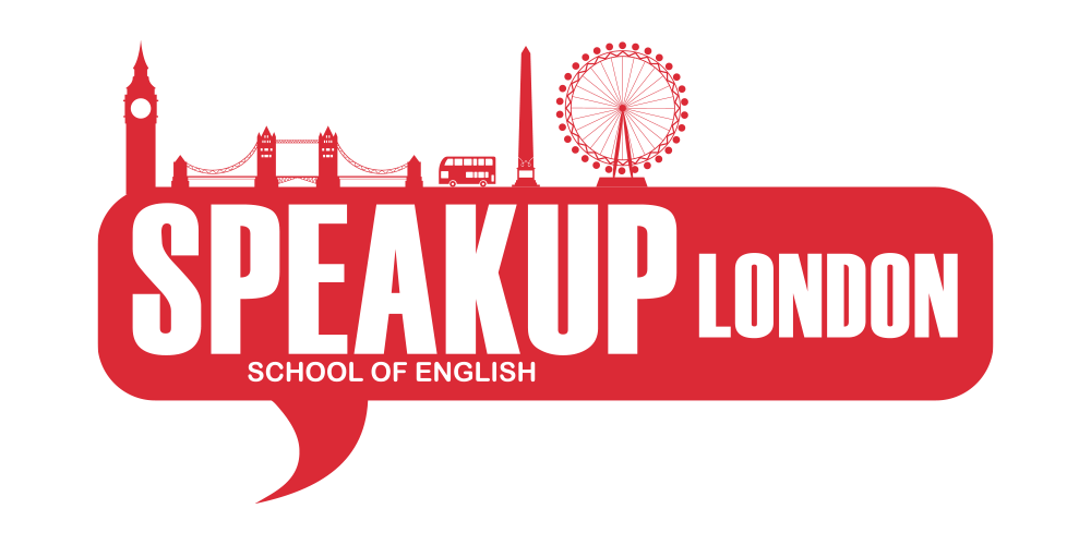 SpeakUpLondon logotips sarkans